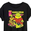 Women's - Star Wars - The Mandalorian Mando Cover Oversized Graphic T-Shirt - 2 of 4