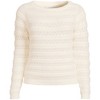Lands' End Women's Fuzzy Eyelash Cable Boatneck Sweater - 3 of 4
