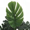Syemin Artificial Plants Artificial 24" Tall Monstera Home Decor Fake Plant Faux Plants Indoor Outdoor Fall Decoration, Green, 20"*20"*23.5" - 3 of 4