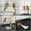 16.5 Inch Portable Bird Cage, Travel Small Carrier Cage Parrot Cage with Handle & 2 Perches, Flight Bird Cage for Parakeet Cockatiel Lovebird - 2 of 4