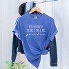Simply Sage Market Women's My Favorite People Call Me Grandma Short Sleeve Garment Dyed Tee - 3 of 4