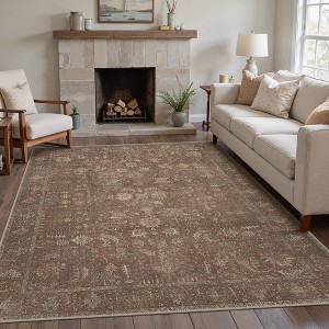 Abynow Medallion Distressed Persian Indoor Area Rug - 1 of 4