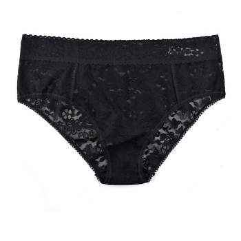 Thinx Women's Cotton Lace All Day Briefs - Storm 3x : Target
