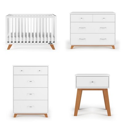 Child Craft SOHO Crib, 3-Drawer Dresser, Chest, Nightstand, 4-Piece Nursery Set