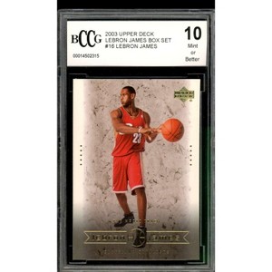 Lebron James Rookie Card 2003 Upper Deck Box Set #16 BGS BCCG 10 - 1 of 2