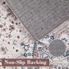 Coucheta Vintage Area Rug Washable Non-Slip Foldable Distressed Print Carpet for Kitchen Bathroom Entryway, Multi-Color & Size - 2 of 4