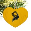 Central Oklahoma Secondary Logo Heart Love Wood Christmas Tree Holiday Ornament - 2 of 3
