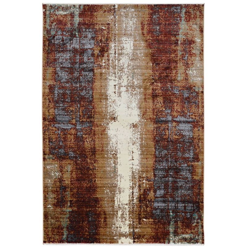 Illusions Canyon Rug Beige/Burgundy - Linon, 1 of 6