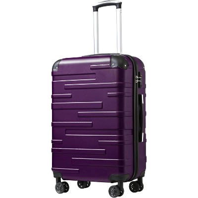 Paaaawaters Luggage Suitcase Carry-on Hardside Travel Luggage TSA Lock Spinner Telescopic Handle