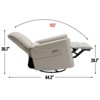 NicBex Recliner Chair Rocking Chair with Pillow Swivel Accent Chair with USB Ports Living Room Chairs Comfy Chair for Reading Room - 2 of 4
