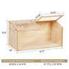 LAOTIES Transparent Wooden Hamster Cage,Small Animal Habitat Hutch for Gerbils,Guinea Pigs,Rats with Acrylic Panels - 2 of 4