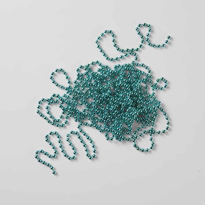 25&#39; 8mm Turquoise Plastic Bead Garland - Wondershop&#8482;, 1 of 3