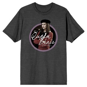 Gossip Girl Queen Blair Waldorf Men's Charcoal Heather Graphic Tee - 1 of 1