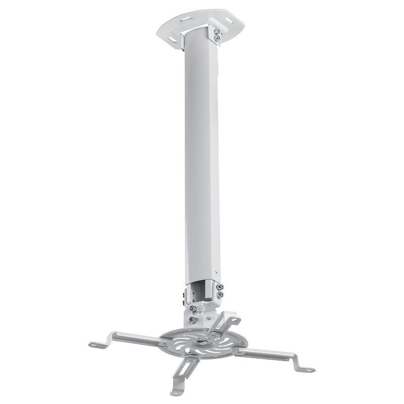 Mount-It! Universal Ceiling Projector Mount Bracket | Full Motion and Height Adjustable from 21 - 34.5 in. | 30 Lbs. Weight Capacity | Long Size, 1 of 9