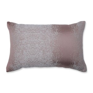 Illuminaire Blush Lumbar Throw Pillow - Pillow Perfect, Pink Gray