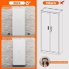 AOBABO 4-Shelf Metal Freestanding Cabinet, Garage Cabinet with Detachable wheels - 4 of 4