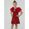 2Bunnies Girls' Christmas New Year Holiday Party Sequin Dress - 2 of 4