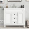 Tramull Modern Bathroom Vanity with Sink Top, 2 Soft-Closing Doors & 2 Drawers, Single Basin Storage Cabinet, Easy Assembly - 3 of 4
