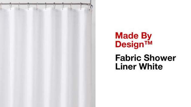 Fabric Medium Weight Shower Liner - Made By Design™, 2 of 8, play video