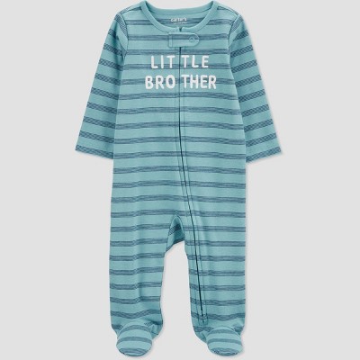 Carter's Just One You® Baby Boys' Striped Little Brother Sleep N' Play - Blue