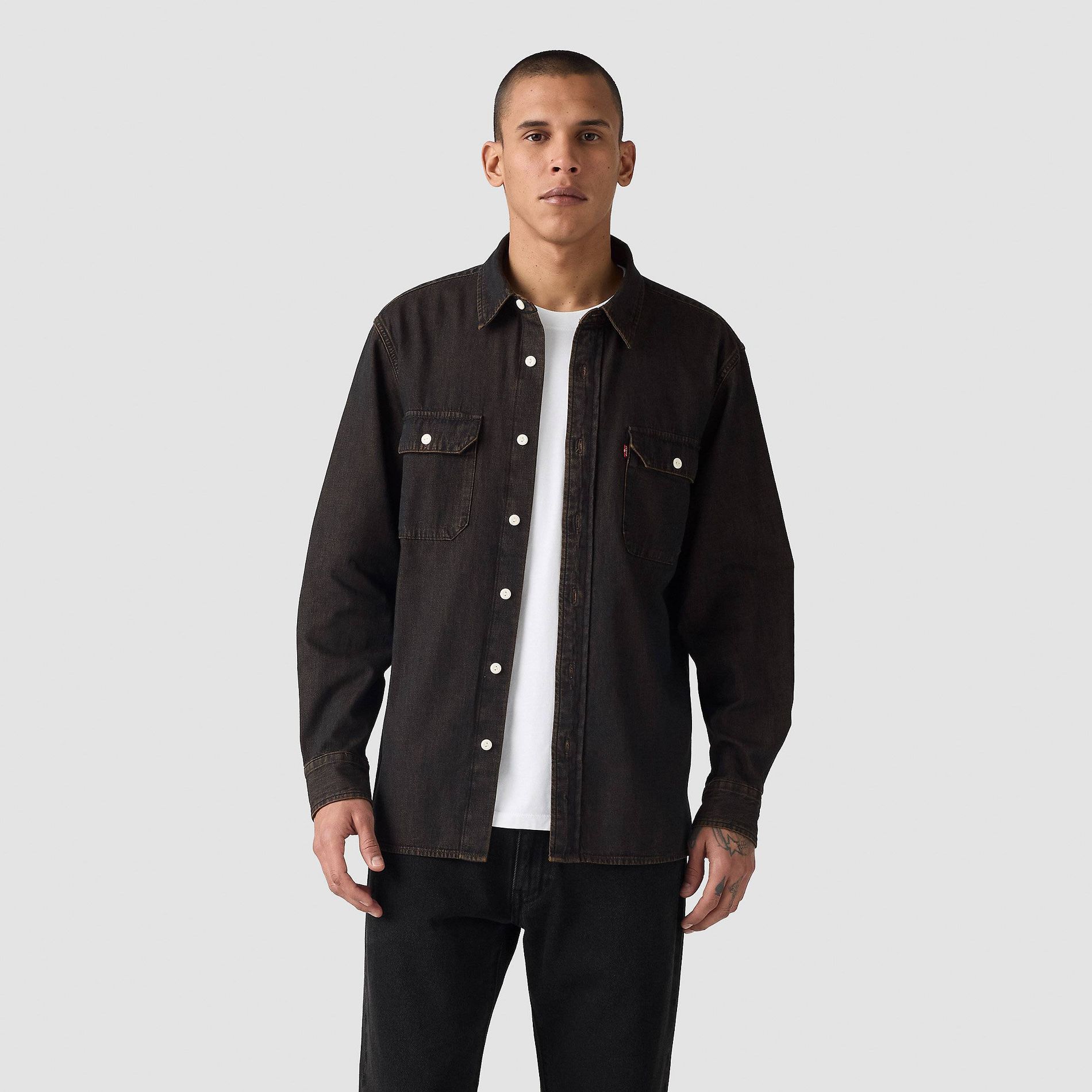 Levi's® Men's Worker Standard Fit Long Sleeve Button-Down Shirt - Tobacco Brown M