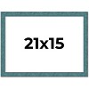 PosterPalooza | Simple Blue Picture Frame - UV Acrylic, Backing Board, Hanging Hardware Included - 2 of 4
