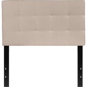 Twin Quilted Tufted Upholstered Headboard Beige - Riverstone Furniture