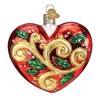 Old World Christmas Blown Glass Ornament for Christmas Tree, 2025 First Christmas Heart - 2 of 4