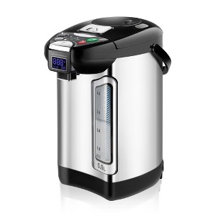 NutriChef Digital Water Boiler and Warmer - 3 Liter Stainless Electric Hot Water Dispenser w/ LCD Display - 1 of 4