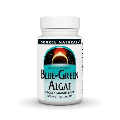 Blue-Green Algae 500mg by Source Naturals, Inc.  -  50 Tablet