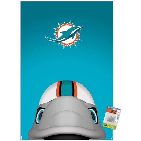 Trends International Nfl Miami Dolphins - Tyreek Hill Feature Series 23  Unframed Wall Poster Print Clear Push Pins Bundle 22.375 X 34 : Target