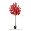 Nearly Natural 6-ft Autumn Maple Artificial Fall Tree - 2 of 3