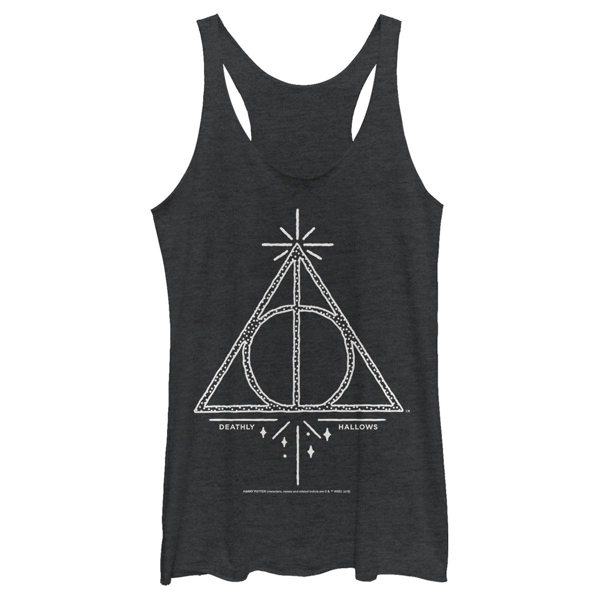 Women's Harry Potter Deathly Hallows Symbol Racerback Tank Top