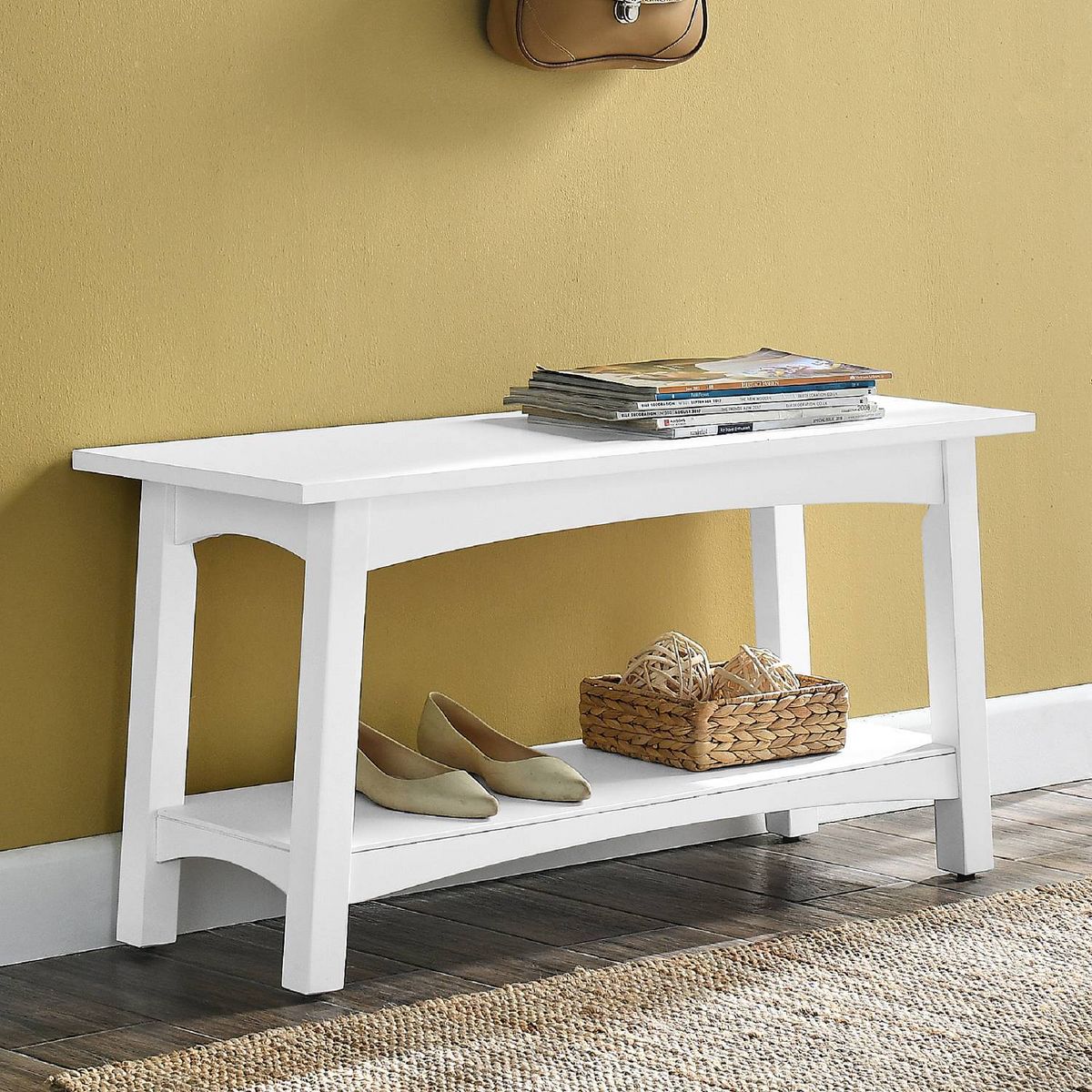 36" Craftsbury Wood Entryway Bench - Alaterre Furniture - thumbnail 9