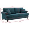 NicBex 82.09 Inch Chenille Sofa Couch,3-Seater Sofa with 2 Throw Pillows for Living Room,Bedroom,Office,Apartment - 3 of 4