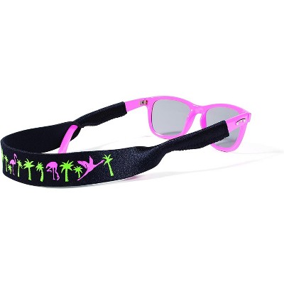 Croakies XL Croakies Eyewear Retainer, Flamingo Palm|Made in USA|Made of durable woven Climbing rope