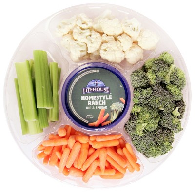 Large Veggie Tray with Dip - 46oz