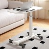 Height-Adjustable Rolling Laptop Desk with Wheels - 60x40cm Mobile Standing Desk, 69-90cm Adjustable Table - 2 of 4