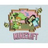 Seven Times Six Minecraft Boy's Bee Mob Alex and Steve Kids Short Sleeve T-Shirt Blue - 2 of 3