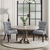 WestinTrends  Upholstered Wingback Button Tufted Dining Chair (Set of 2) - 2 of 4