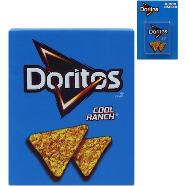 Doritos Borrador Lindo para Útiles Escolares - Borrador Divertido para Lápiz para Regreso a Clases para Niños, Borradores de Goma Geniales Sin Látex