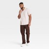 Men's Short Sleeve Slub Camp Button-Down Shirt - Goodfellow & Co™ - 3 of 3