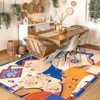 Lahome GST Contemporary Bohemian Abstract Short Pile Velvet Rectangular Indoor Area Rug - 3 of 4