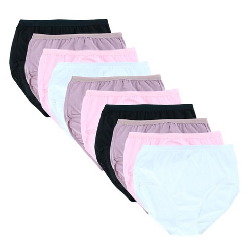 Fruit Of The Loom Women's Body Tone Cotton Brief Panty (10 Pack
