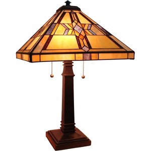 Fine Art Lighting 232 Glass Cuts Tiffany Table Lamp, 16 x 25 - 1 of 1