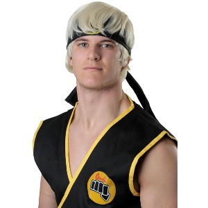 HalloweenCostumes.com One Size Fits Most  Men  Adult Karate Kid Johnny Costume Wig Accessory, Yellow - 1 of 3