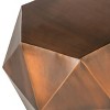 Astrid Faceted Side Table - Copper - Safavieh. - 3 of 3