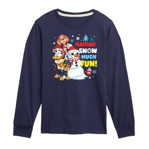 Boys' - Paw Patrol - Having Snow Much Fun Long Sleeve Graphic T-Shirt - 1 of 4