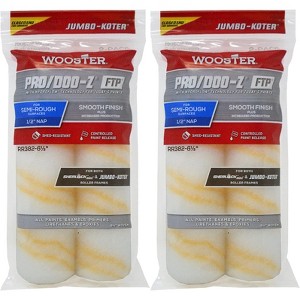 Wooster 6.5" Jumbo-Koter Pro/Doo-Z FTP 1/2" Nap Closed-End 2 Sets Of 2-Pack Roller Cover # RR382-6.5-2PK - 1 of 1