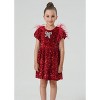 2Bunnies Girls' Christmas New Year Holiday Party Sequin Dress - 4 of 4